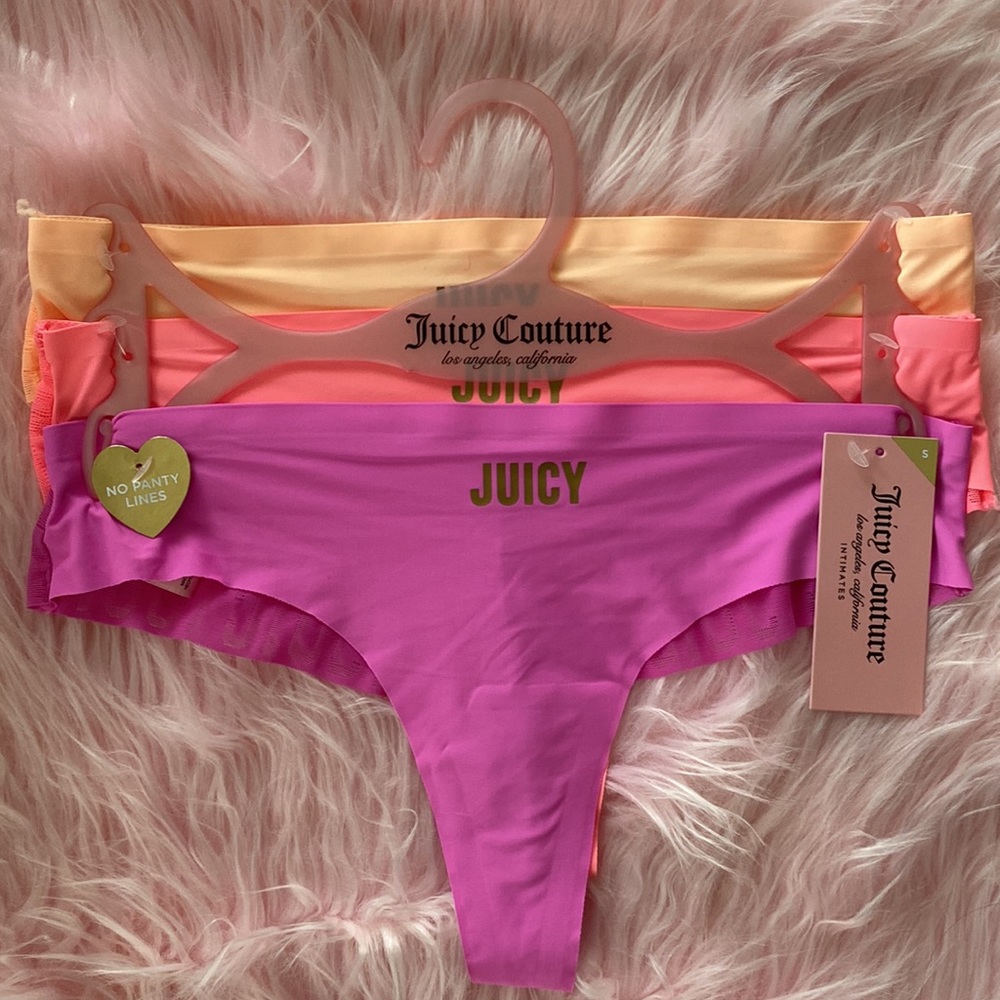 Juicy Couture 3pack Thongs Size Small